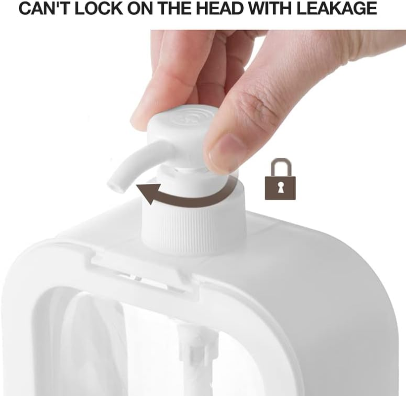 AIMALL Plastic Pump Bottles for Bathroom Soap Shampoo Cream Lotion Dispenser Bottling- Eco-Friendly & Reusable for Bathroom & Kitchen Use image number 4