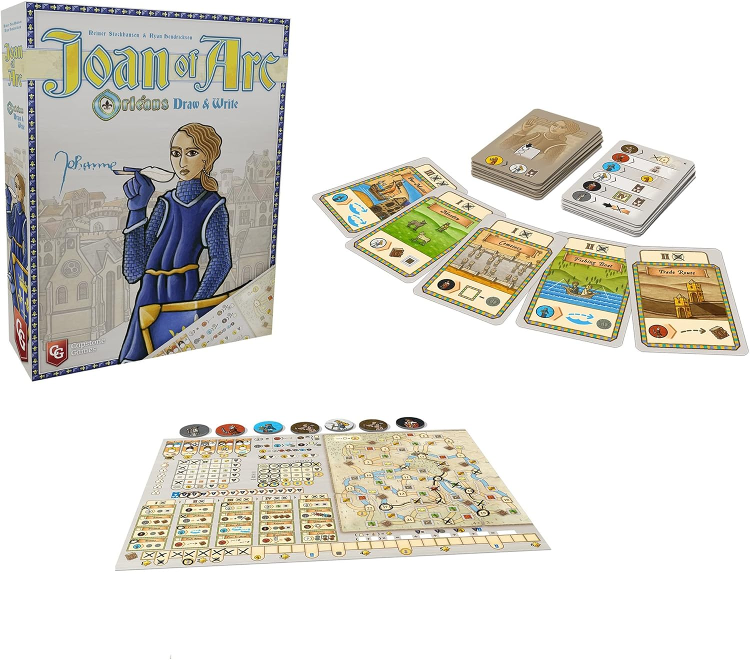 Joan of Arc - Orleans Draw and Write - Board Game