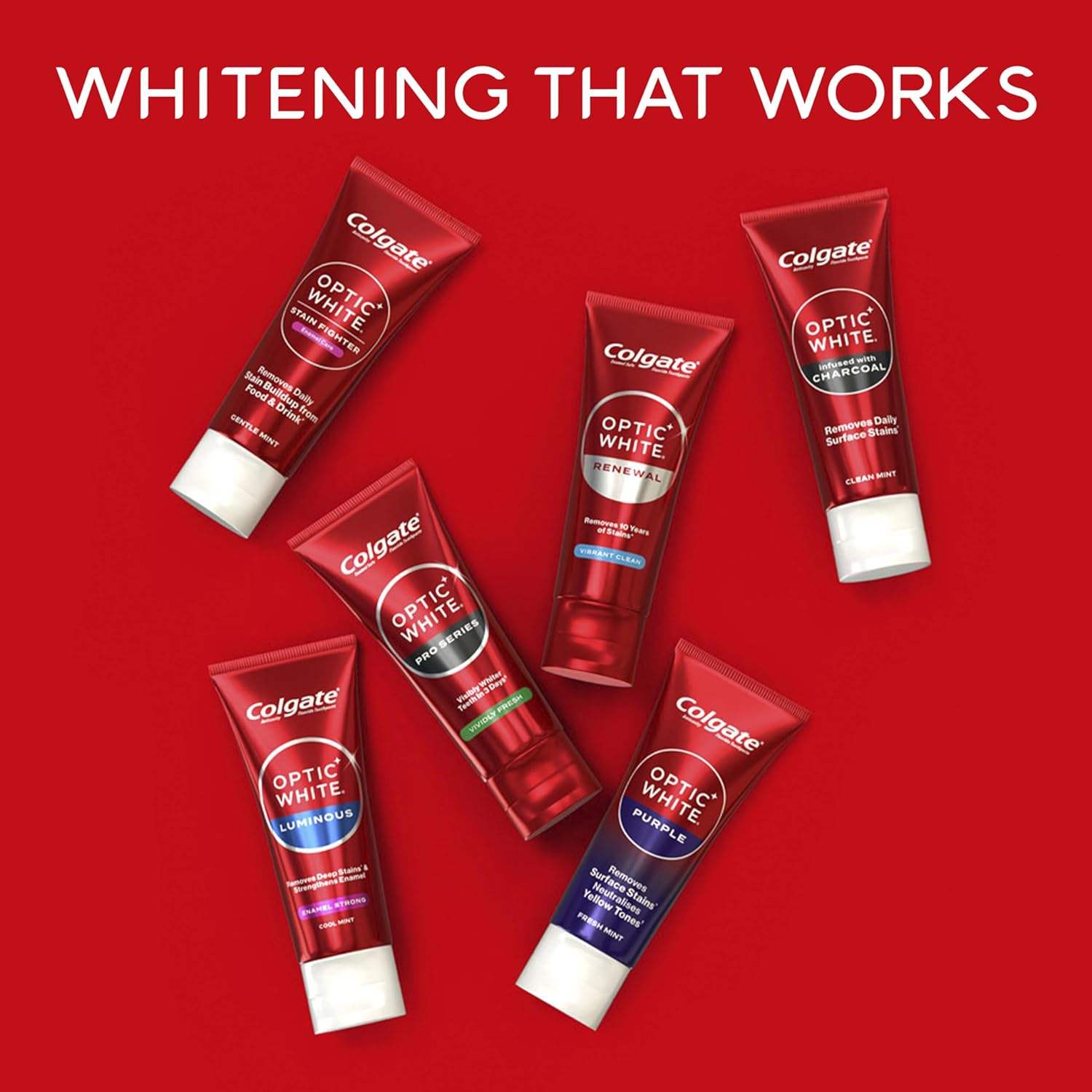 Colgate Optic White Luminous Sparkling Mint Toothpaste 85 G