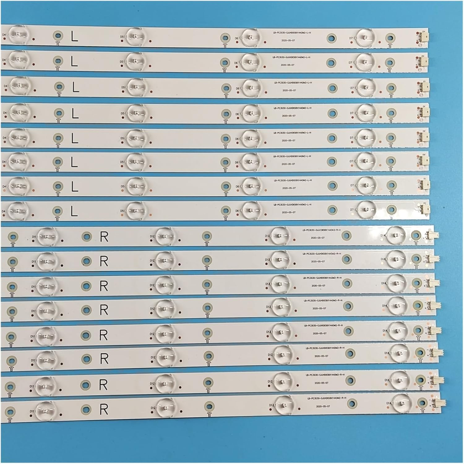 LED Strip for Phi-Lips 65'' TV 65PUF6652/T3 65PUF6656/T3 65PUF6061/T3 65PUT6121/12 65PUS6121/12 LD65P19U LB-PC3030-GJUHD658X14ADM
