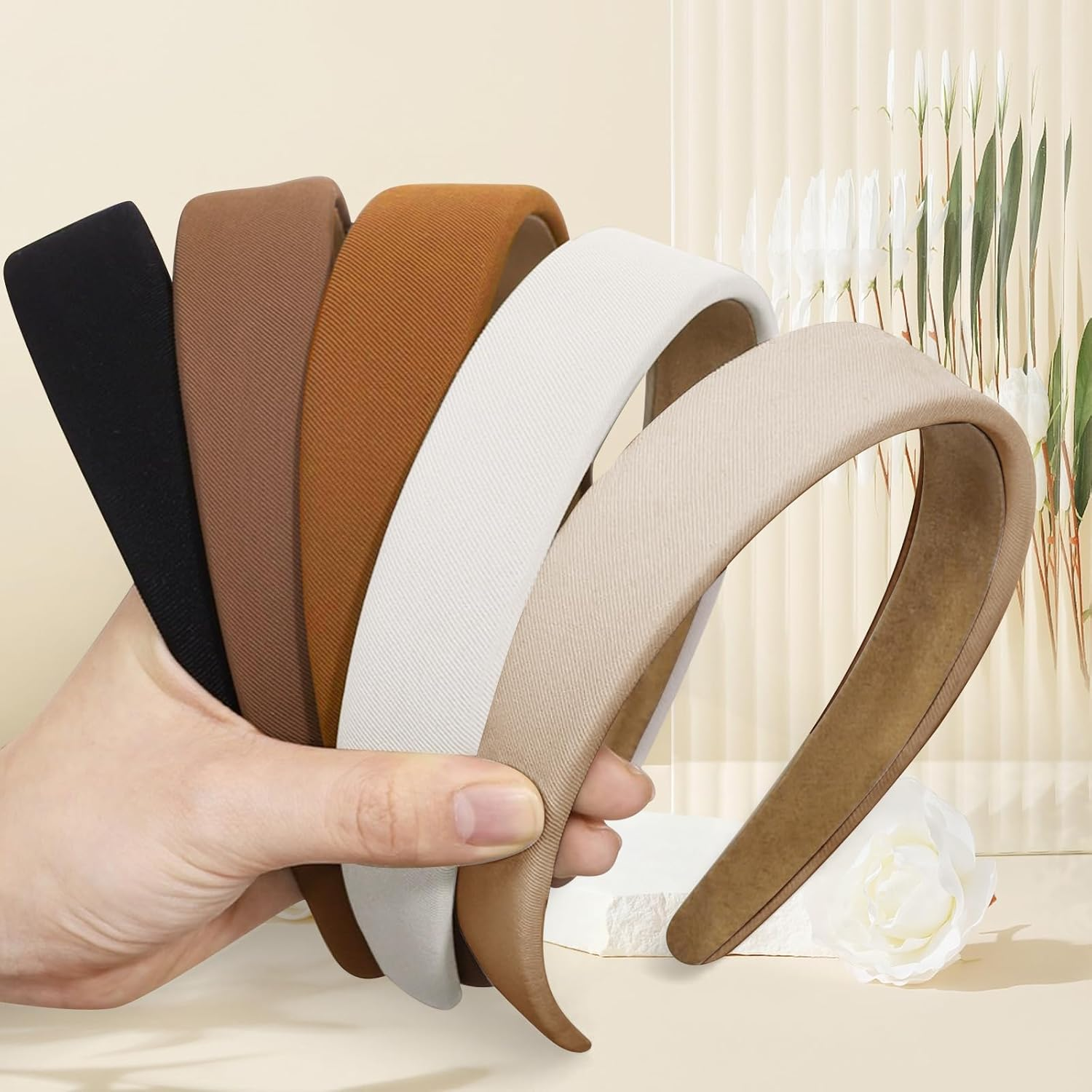 Women'S Wide Headband 5 Pieces Wide Headband Non-Slip Hair Band Headpiece Girls Fashionable Headbands for Girls Women Children