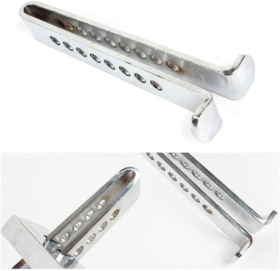 Brake Pedal Lock, Adjustable Auto Stainless Steel 8 Holes Brake Clutch Lock Anti-Theft Device with 2 Keys image number 5