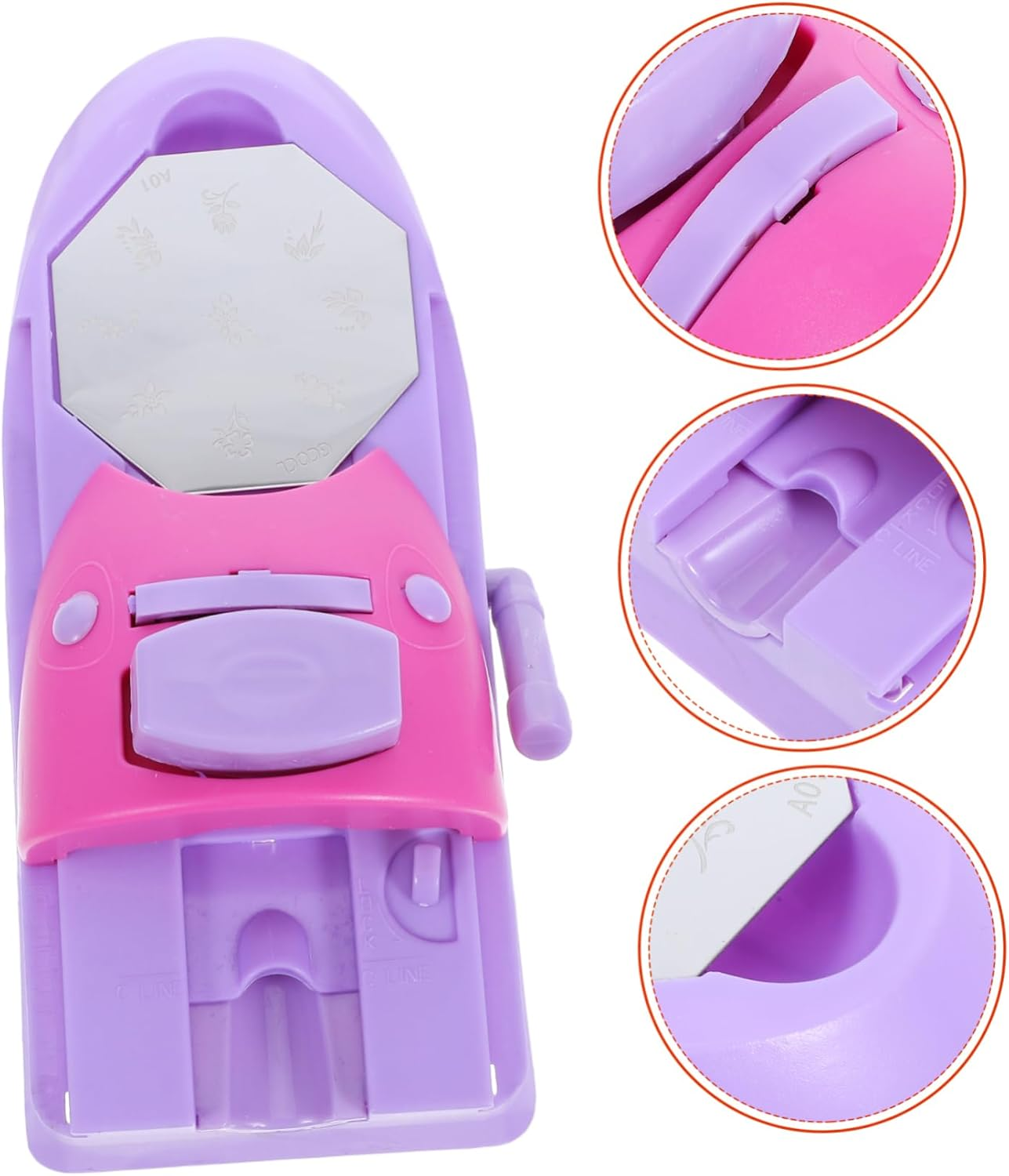 Minkissy Durable Nail Stamp Kit with Multiple Stamping Plates Easy to Use Nail Printer Stamper for DIY French Manicure Versatile Manicure Tool for Home and Salon Use image number 5