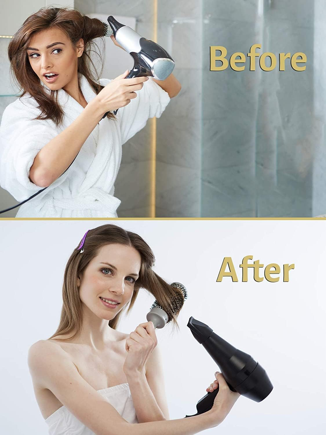 Pack of 12 Duckbill Clips, Hair Clips for Styling Cuts, Non-Slip Long Hair Clips with Silicone Band, Clips for Hairdressers (Black, Purple) image number 1