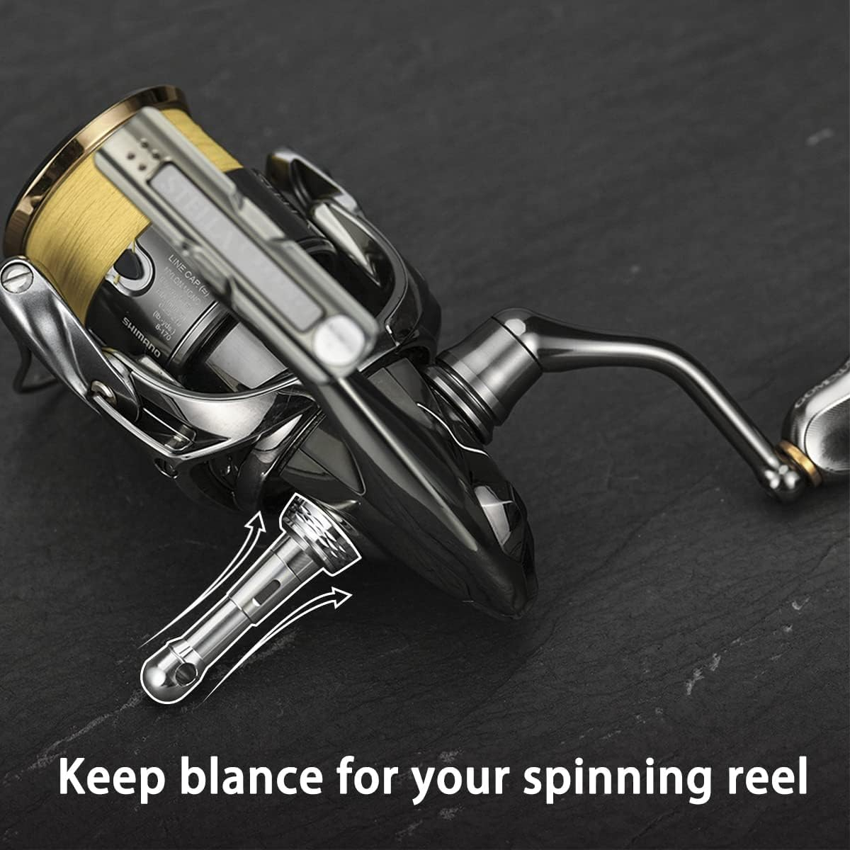 GOMEXUS R6 Foldable Reel Stand Protect Reel from Rock Compatiable for Shimano Stradic Stella Vanford Daiwa Certate Exist, 48 Mm image number 2