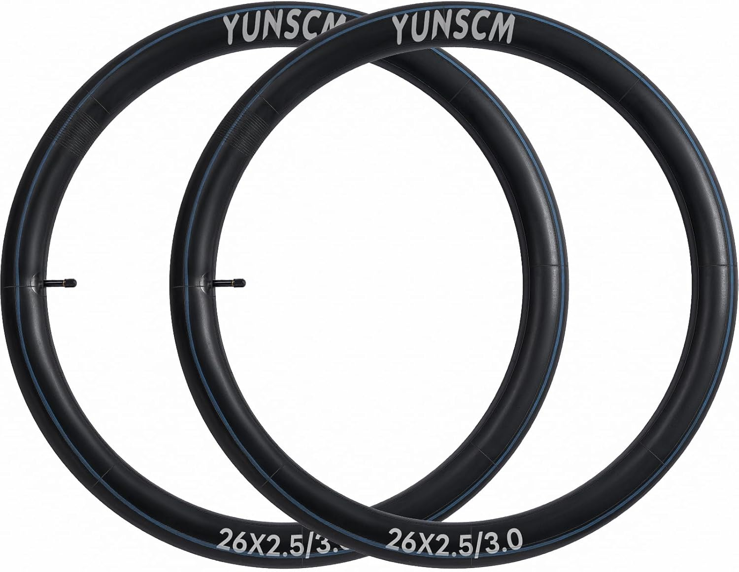 Yunscm 2 Pcs,26X3.0 Bike Tubes Heavy Duty,Schrader Valve 32Mm,26X2.5/3.0 Bike Inner Tubes,Mountain Bike Tube 26X2.5/2.6/2.75/2.8/3.0,Fat Bike Tubes 26X3.0 image number 1