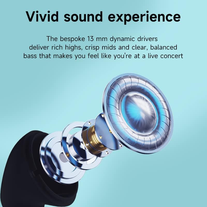 Nokia Essential E3101 Wireless Earphones, Bluetooth 5.1, Fully Wireless Earphones, Bluetooth, ENC Noise Reduction, Hands-Free Calling, Left and Right Separation, up to 20 Hrs Music Playback, Blue image number 3