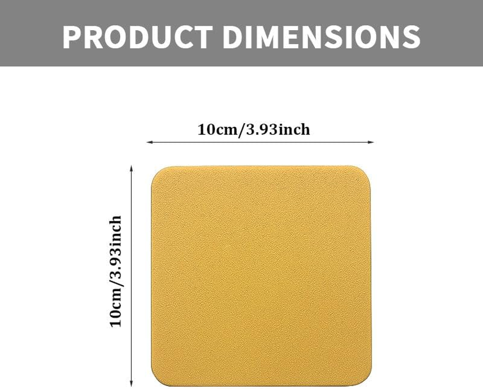 6 PCS Double Color Cup Coasters (Light Deep Grey) image number 6