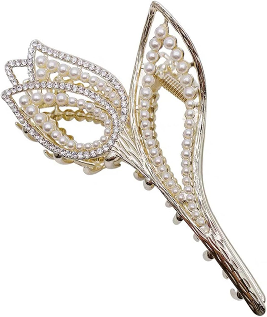2022 Woman Hair Clips, Girls Women Hair Accessories, Tulip Pearl Hairpins, Strong Hold Claw Clips,Pearl Tulip image number 1