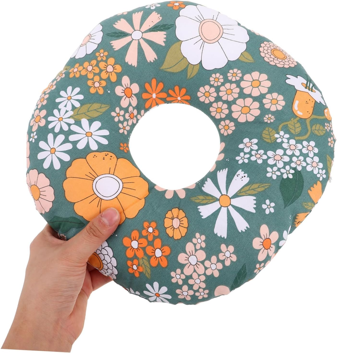 CONGARTENO Donut Piercing Pillow with Hollow Design Comfortable Ear Support for Memory Ear Protector for Post-Piercing Recovery Washable and Easy to Clean for Travel and Home Use image number 4