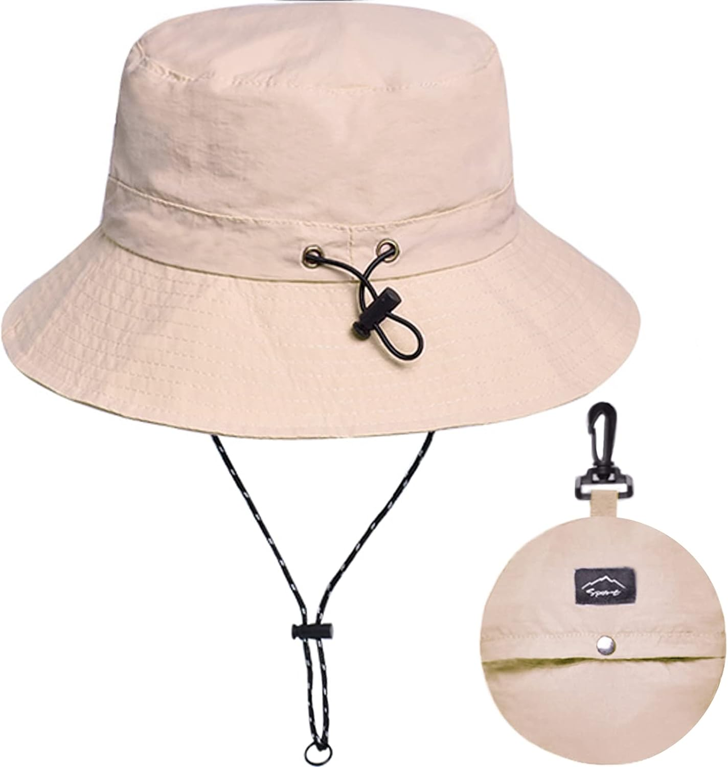 Waterproof Bucket Hat for Women and Men - UV Protection Beach Sun Hat Fishing Safari Boonie Hat Rain Hat Adjustable Packable