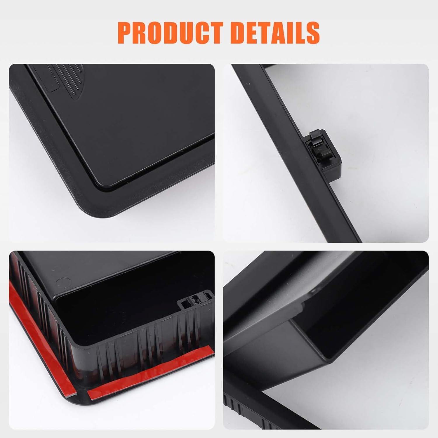 Armrest Hidden Storage Box Compatible with Mitsubishi Triton / L200 Accessories | ABS Plastic Center Console Privacy Organizer | 1PC (For Triton 2019-2023) image number 3
