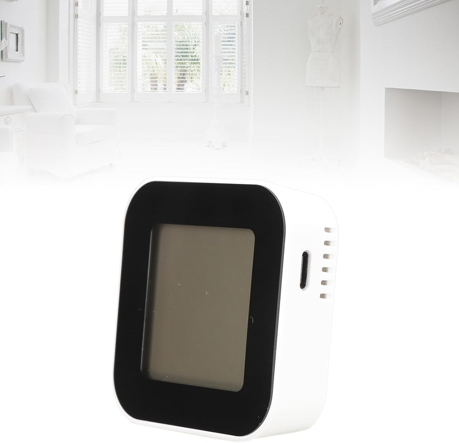 Air Quality Tester HCHO Temperature Humidity Detector Large Display Portable for Home Office Classroom Indoor Air Quality Tester High Accuracy Sensor image number 1