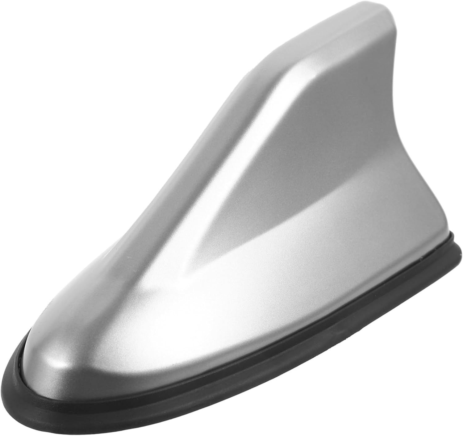 LIGHTAOTAO Car Shark Fin Antenna with Radio Signal Base for SUV and Car Roof, Non-Drill Installation Automotive Antenna Cover in Grey, Vehicle Audio Accessories for Enhanced Fm Radio Reception image number 1