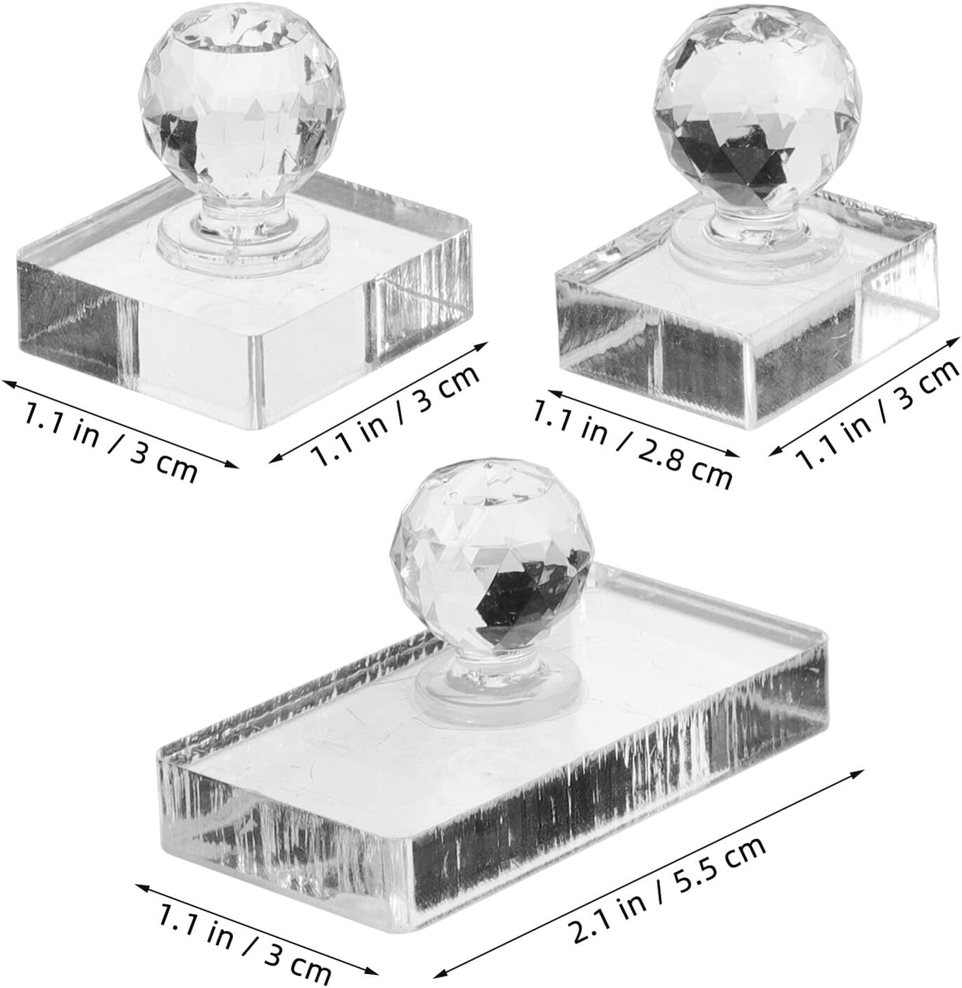 MALUGOGO 3Pcs Eyeshadow Pressing Mold Portable Makeup Stamper for Blush Highlighter Compact Powder Pressing Tool Smooth Even Finish for Easy Application image number 3