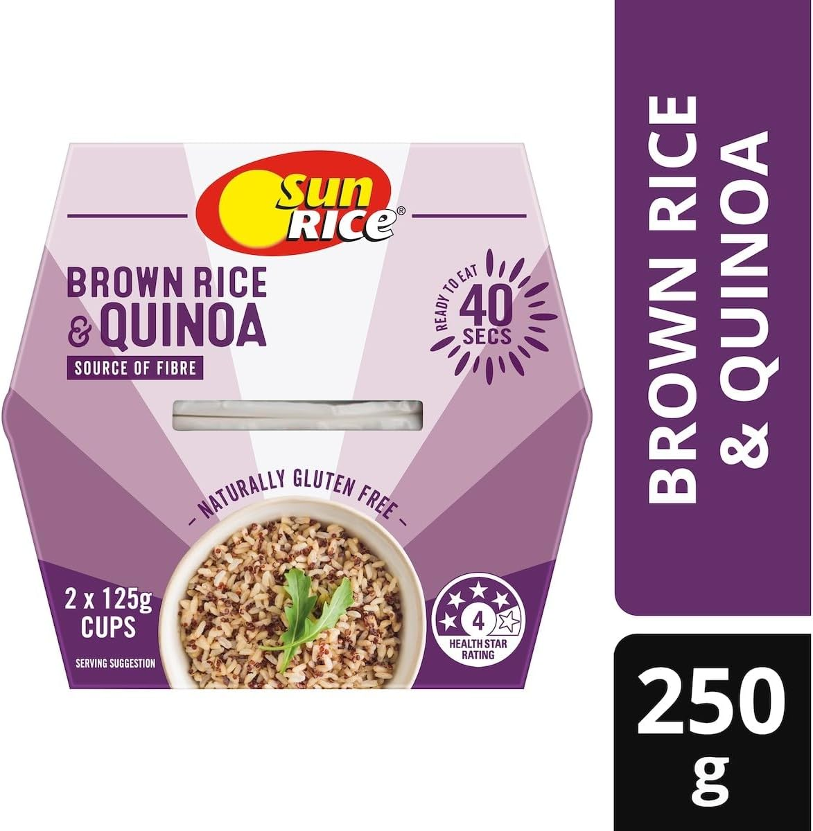 Sunrice Quin Brown Rice Cup 2 X 125 G image number 3