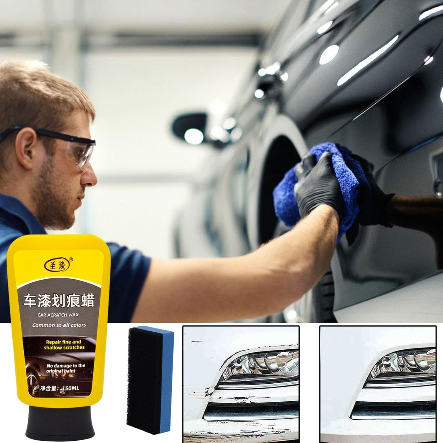 Car Scratch Repair - 150Ml Universal Auto Paint Restorer - Car Detailing Accessories, for SUV, Truck, Sports Car, Mini Van Borato image number 2