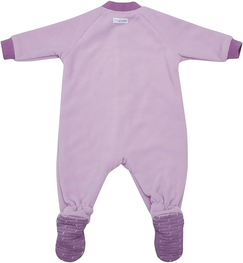 Snugtime Lined Polar Fleece Sleep Suit, Giraffe, Size 0 image number 3