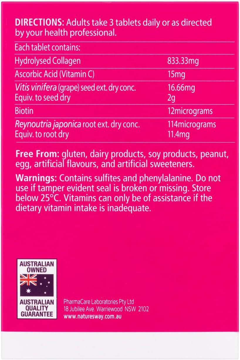 Nature'S Way Beauty Collagen 120 Tablets image number 4
