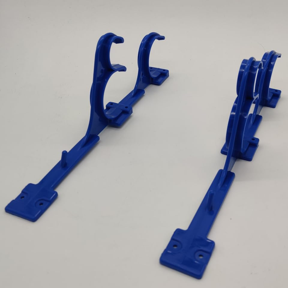 Kisangel 2Pcs Pool Pole Hanger, Plastic Pool Equipment Hook with Screws Cleaning Tools for Swimming Garden Telescopic Poles Fence Holder Supplies image number 6