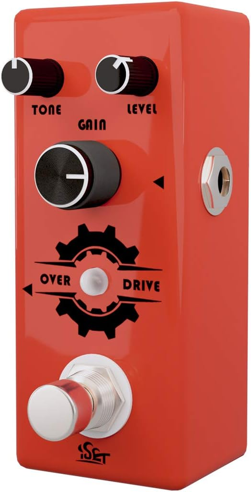 Iset Overdrive Guitar Pedal Mini Single Guitar Effect Pedal for Electric Guitar Bass True Bypass - Black image number 2