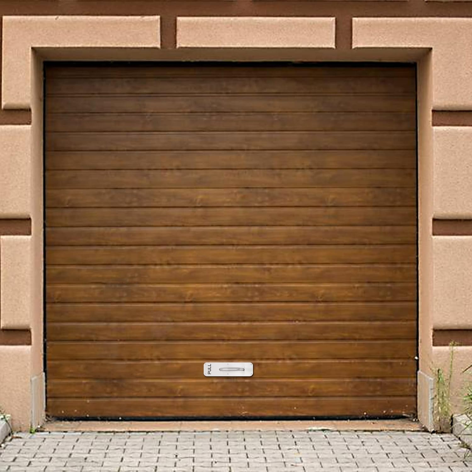 GINZER Stainless Steel Door Handle, Aluminum Alloy Pull and Push Plate Commercial Silver Heavy Duty Sliding Door Handle with Screws,300 X 80 Mm image number 6