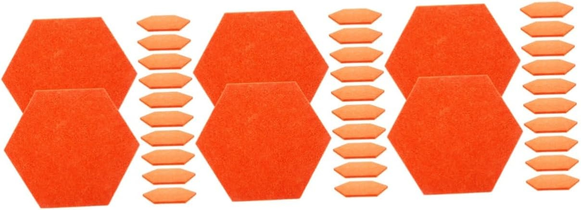 Tofficu 36Pcs Versatile Felt Mat for Classroom Office Notice Board Decorative Bulletin Board in Multi-Colors