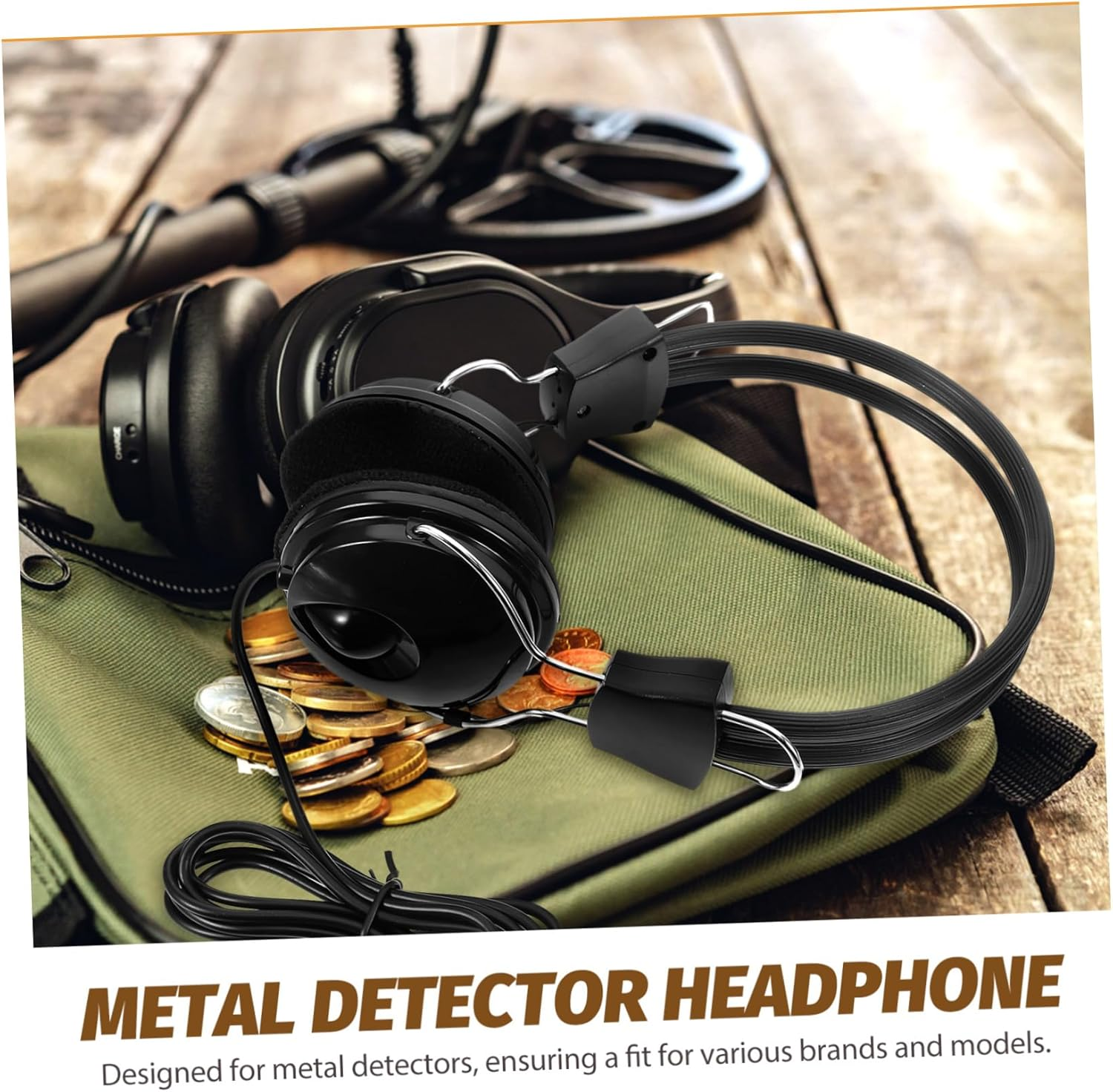 SHINEOFI Metal Detector Headphone for Metal Finding High Accuracy over Ear Design Ergonomic Comfort for Fatigue Use Convenience for Searching image number 1