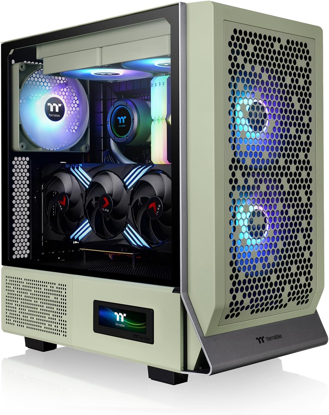 Thermaltake Ceres 300 Tempered Glass ARGB Mid Tower E-ATX Case Matcha Green Edition, CA-1Y2-00MEWN-00 image number 5