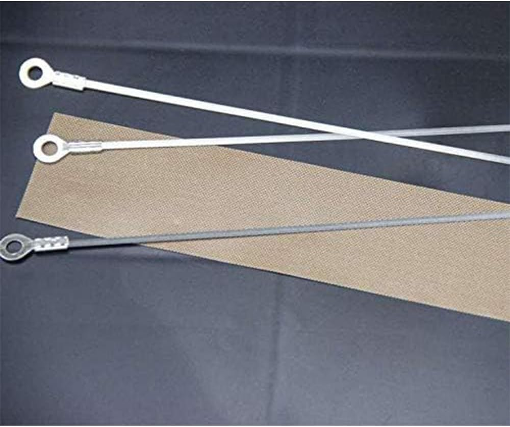 10 PCS Sealer Replacement Element Grip and Teflon Cloth Heat Seal Strips, Square Element Grip,Impulse Sealer Repair Kit,For Most Hand Sealers image number 6