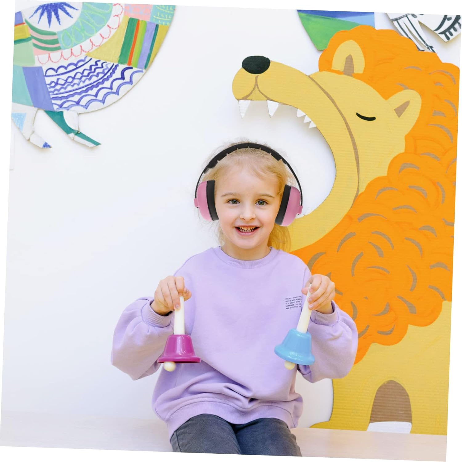 Totority Anti-Noise Earshield Hearing Protection Earmuff Winter Headband Noise Canceling Headphones Ear Muffs for Pink Soft Leather Ear Pads Noise Reduction