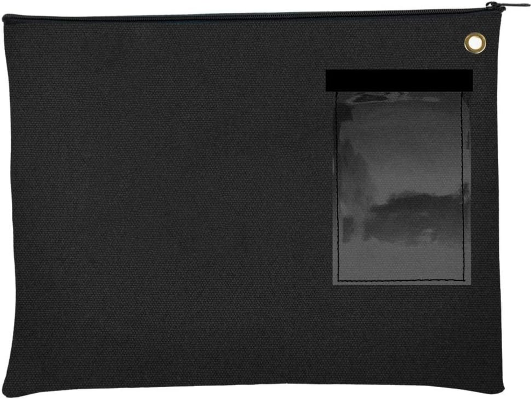 Banksupplies Canvas Interoffice Mailer, 14 Oz. - 14W X 11H - Royal Blue - Transit Bag - Large Zipper Bag with Grommet - Use with Padlock or Zip Tie for Security - Interoffice Mail Bag