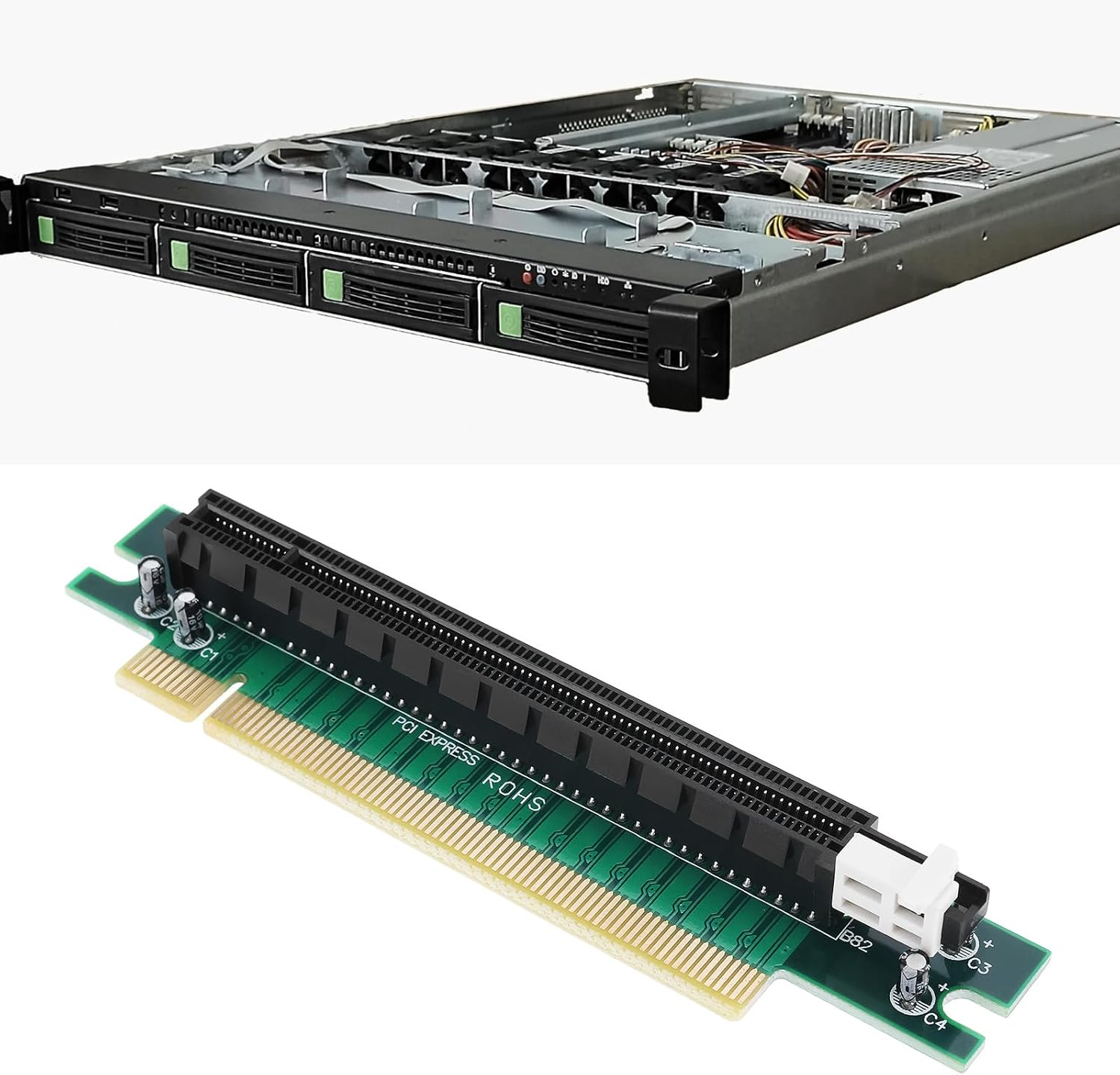 Create Idea Pci-Express 16X Riser Adapter Card 90&deg; for 1U/2U Server Computer Compatible with DELL image number 4