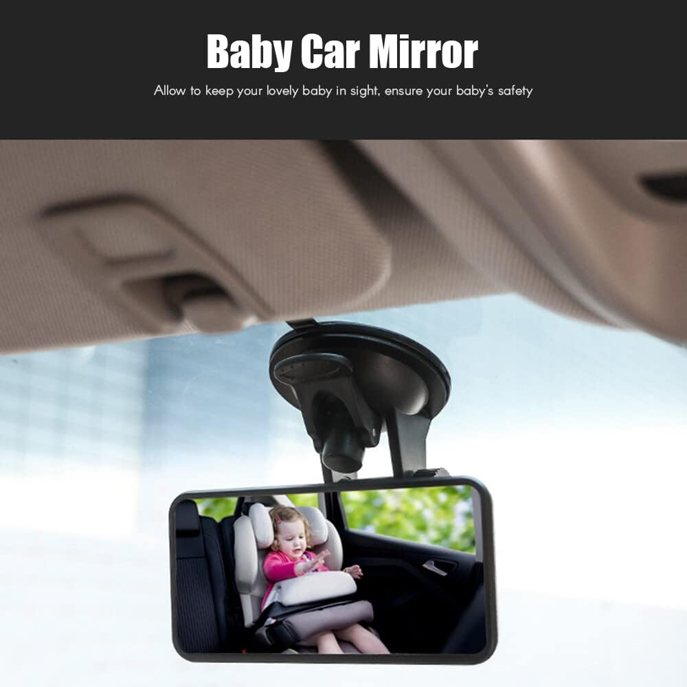 Xinyee Baby Car Mirror Rear View Mirror Wide View Suction Cup Mirror image number 6