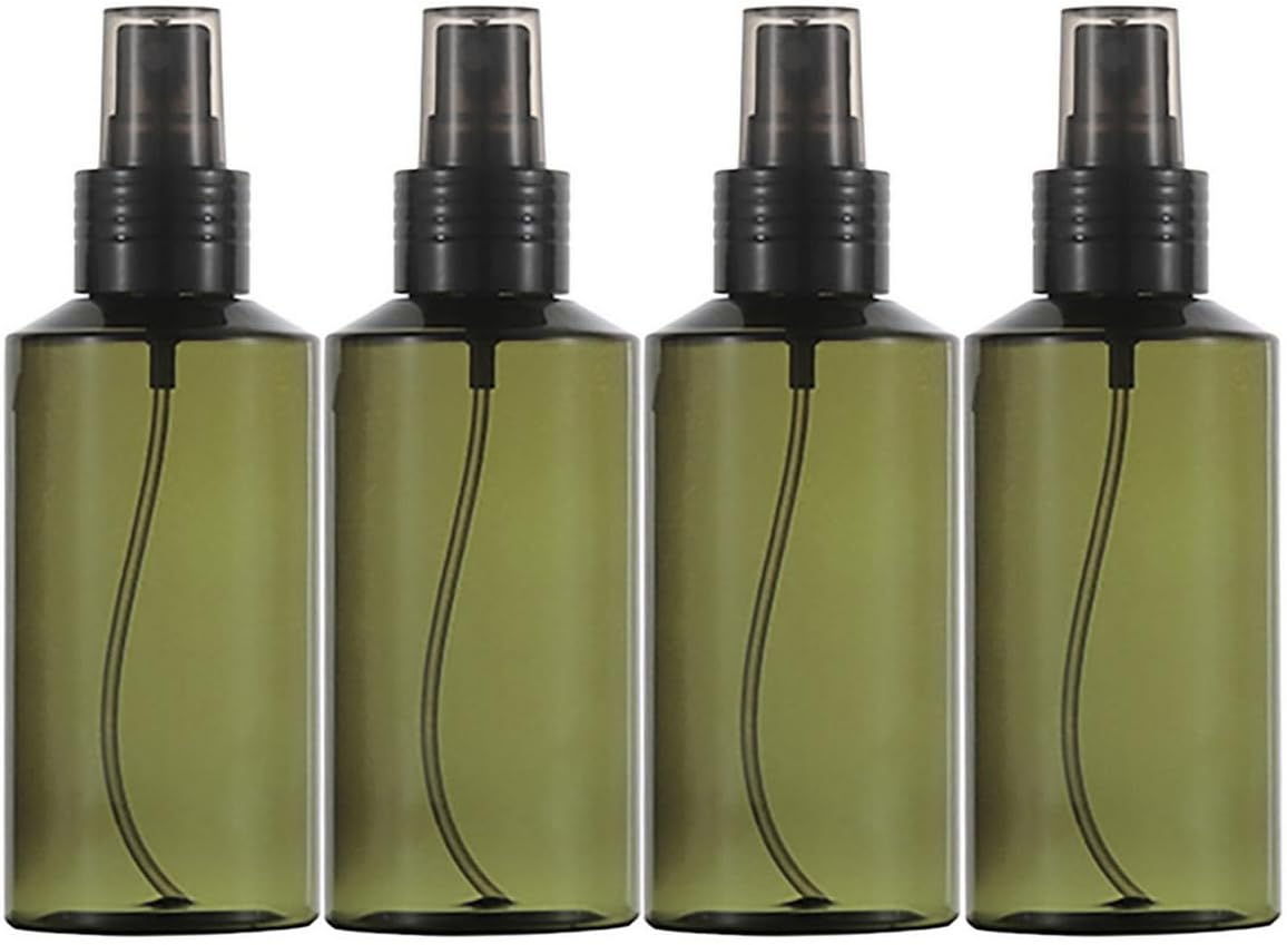 Mist Spray Bottle 150Ml Green Cosmetic Plastic Water Sprayer for Hair, Face & Skin Care - 4 Pack image number 1