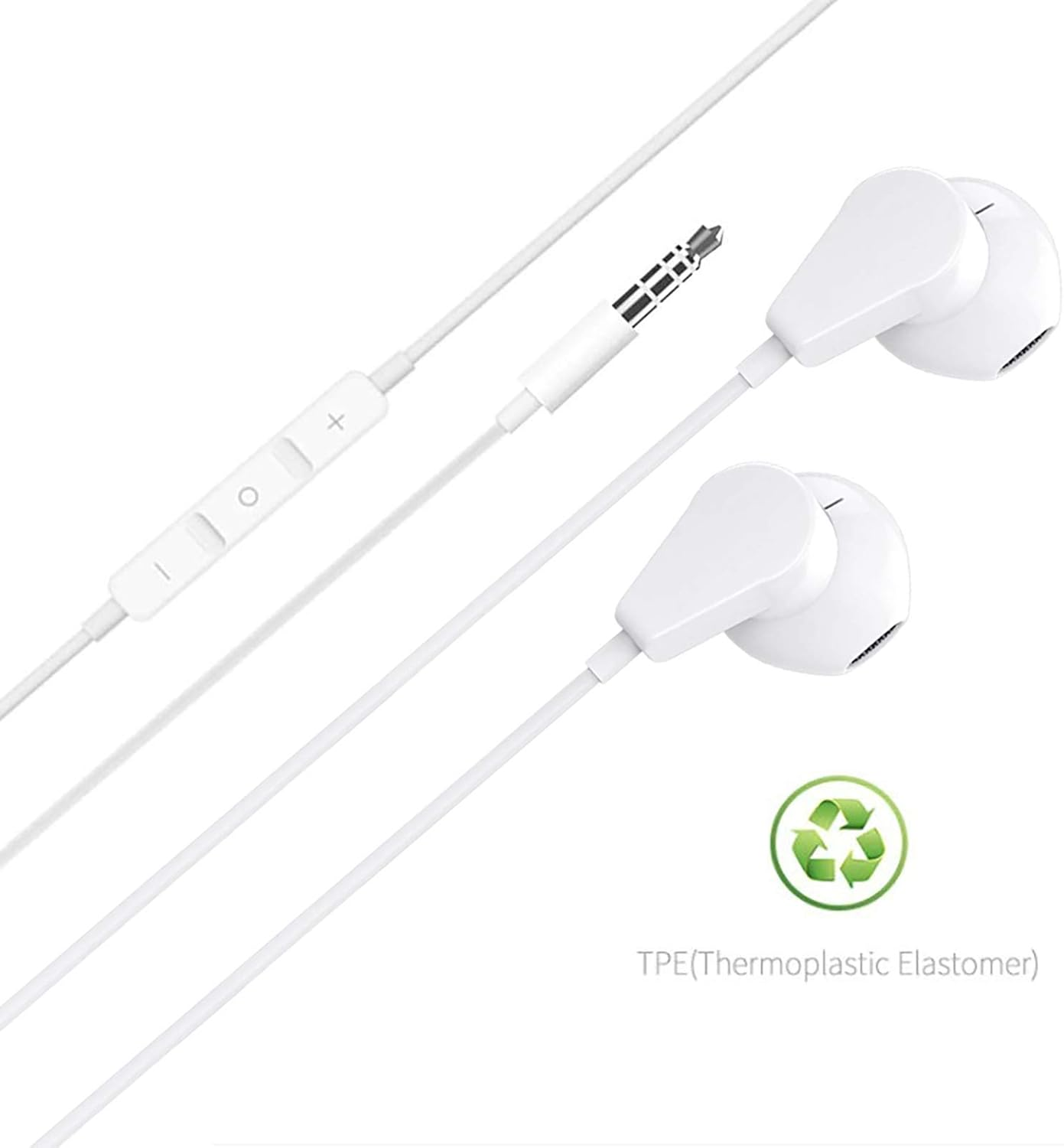 Geekria 3.5Mm Earbuds with Microphone, Compatible with PS4, Google Stadia, Luna, Xbox One, Laptop, PC, Smartphone, Gaming Headset with Microphone and Volume Control, Stereo Headset. (White)