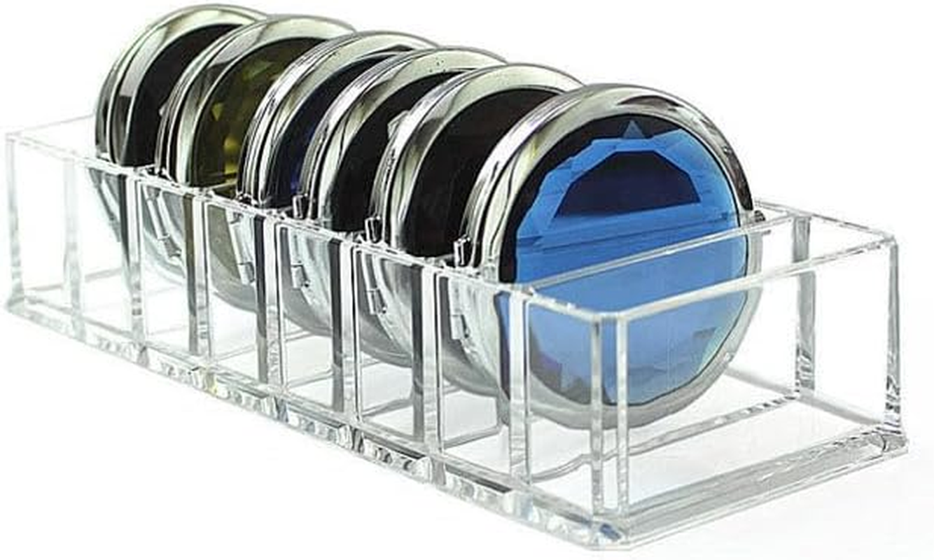 1 Pack Makeup Organizer, 8 Compartments Acrylic Makeup Storage Jewelry Display Boxes, Clear Cosmetic Display Cases for Dresser Vanity Bathroom Kitchen image number 4