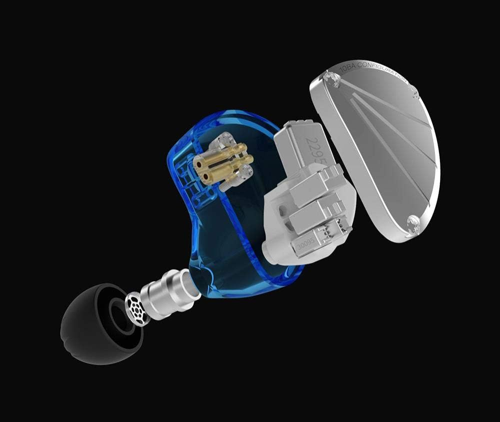 KBEAR KB10 In-Ear Monitors,Iem 5 Balanced Armature Driver Units per Side Earphone. Stereo Hifi Musician Headset,Sport Headphone with Detachable 0.75MM 2 Pin Cable image number 4