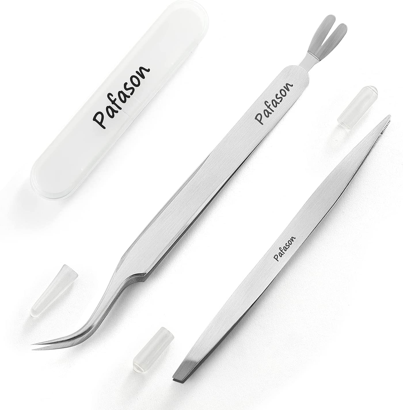 PAFASON Premium Tick Removal Tweezer Set, Dual-Headed, Multi-Functional Stainless Steel Twister Remover for Dogs, Cats, Humans, Storage Case image number 3