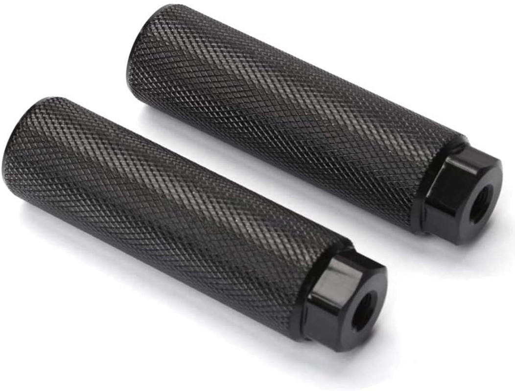 Spacesea 4Pcs Bike Pegs, Aluminum Alloy Anti-Skid Lead Foot Bicycle Pedals, BMX Pegs for Cycling Rear Stunt on 3/8 Inch Axles image number 2