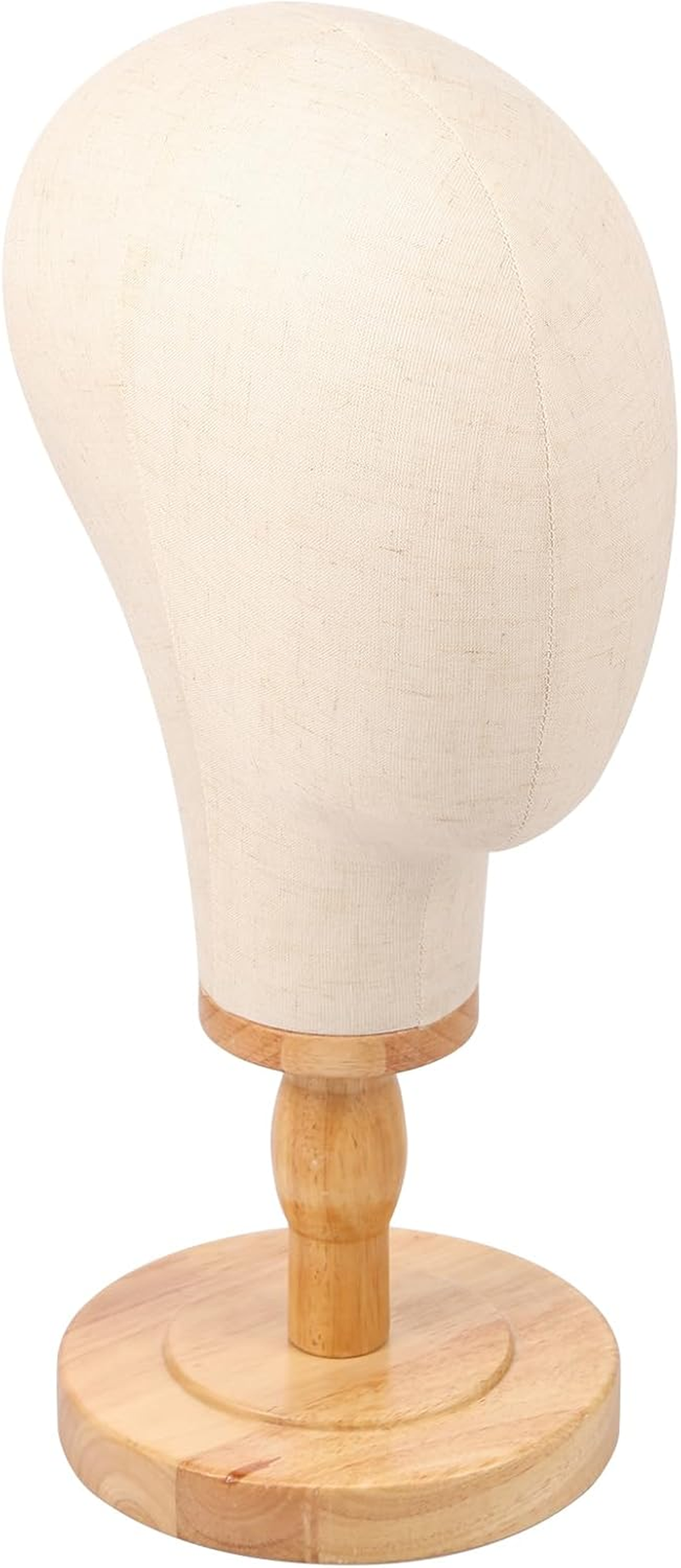Awobepl Wig Head Stand Easy to Install Hat Display Stand Practical Wig Head Display Stand Fabric Wig Head for Wigs Hats Caps Headdress image number 1