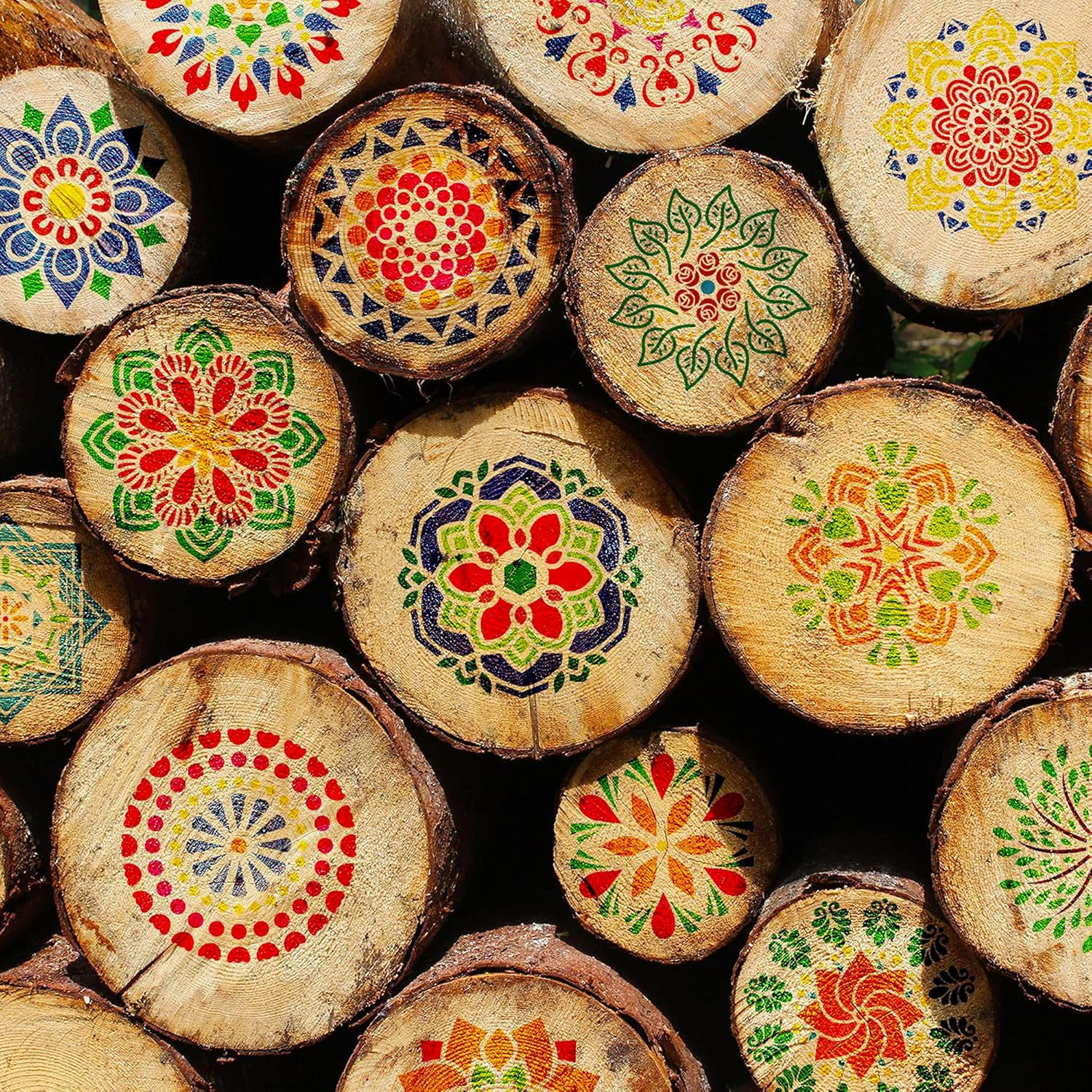 Meyuxg Mandala Dotting Tools Set, 37 Pieces, Stencil, Stone Painting Accessories, Dot Painting Tool, Used for DIY Drawing of Rock Painting and Crafts image number 2