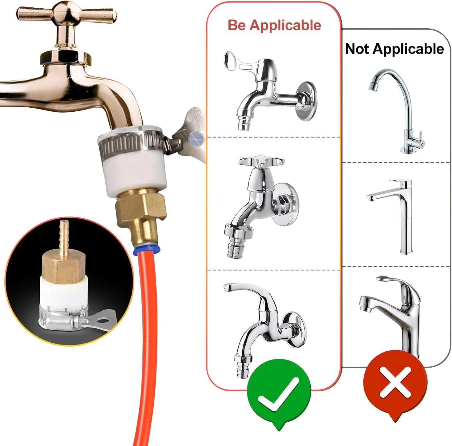 HOOMFIT Solar Panel Cleaning Brush,21.7" Brush Head Water Fed Pole Kit Adjustable Rotatable Outdoor Washing Equipment Tool for Solar Photovoltaic Panel Window Glass Roof Outdoor(8M,315") image number 2