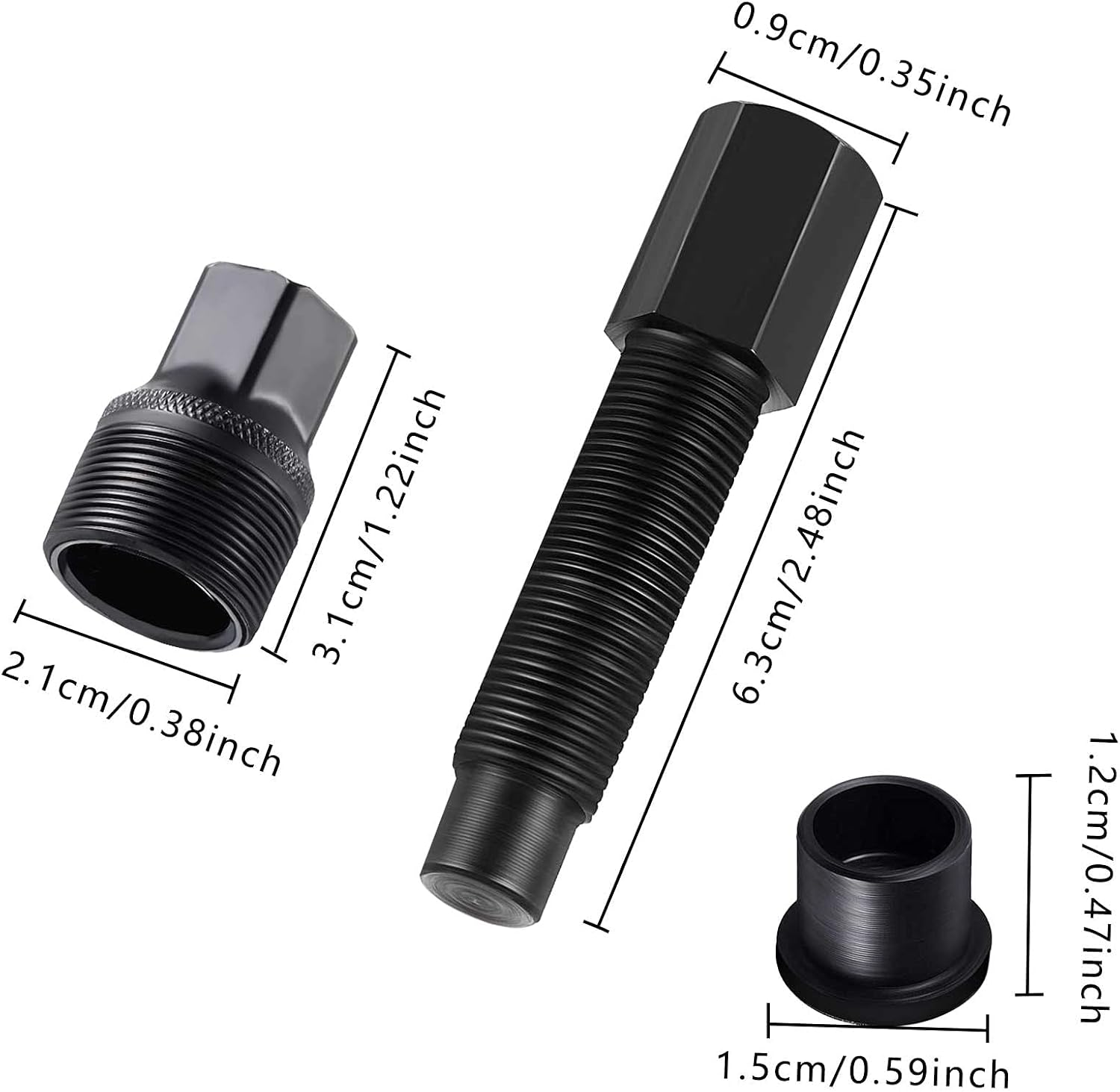 Bicycle Crank Remover, Bicycle Crank Extractor Puller Mountain Bike Crankset Tool Crank Arm Puller Cycling Crank Pulley Tool Crank Removal Tool Square Taper Crank Puller Tool Chainset Removal Tool image number 3