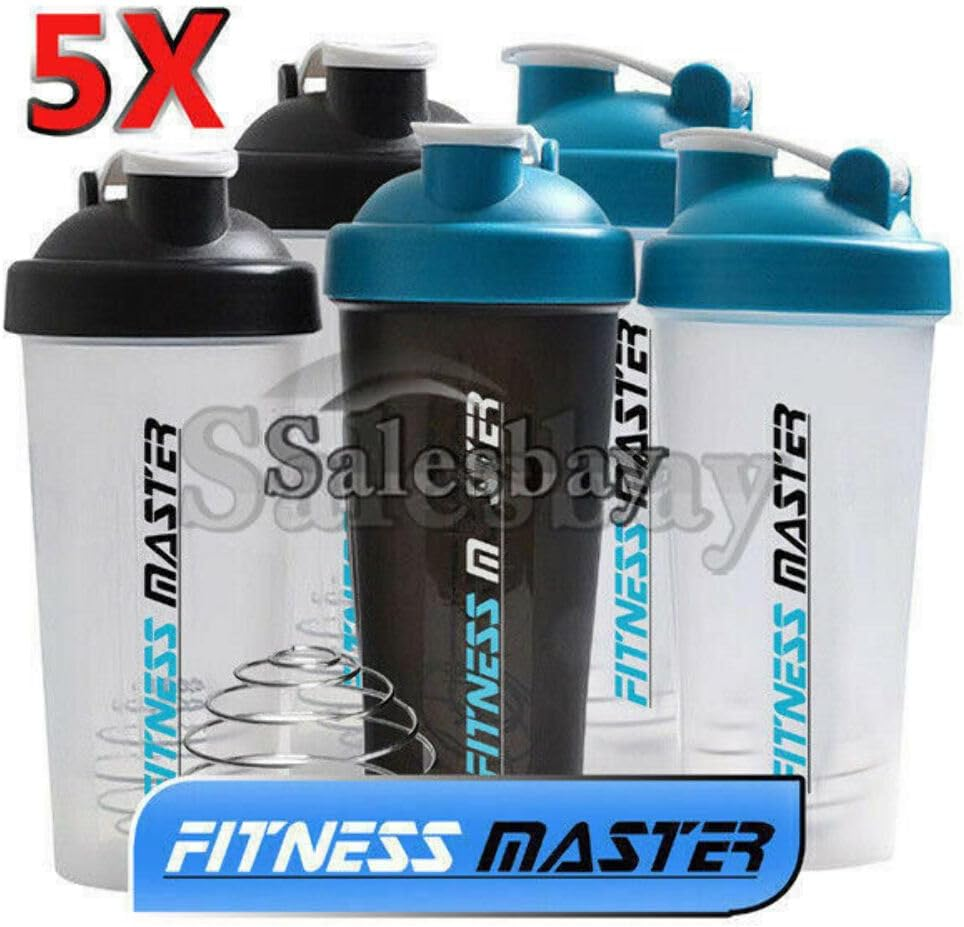 Multi 700Ml GYM Protein Supplement Drink Blender Mixer Shaker Shake Ball Bottle 3X image number 3