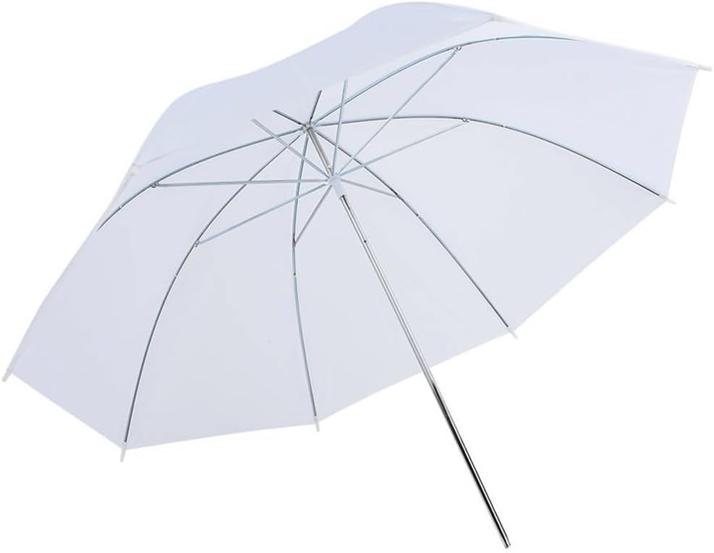 Oimzzr 50Cm/ 20Inch Photography Light Reflector Umbrella White Soft Studio Umbrella for Photography Lighting Umbrella Diffuser Accessory image number 3