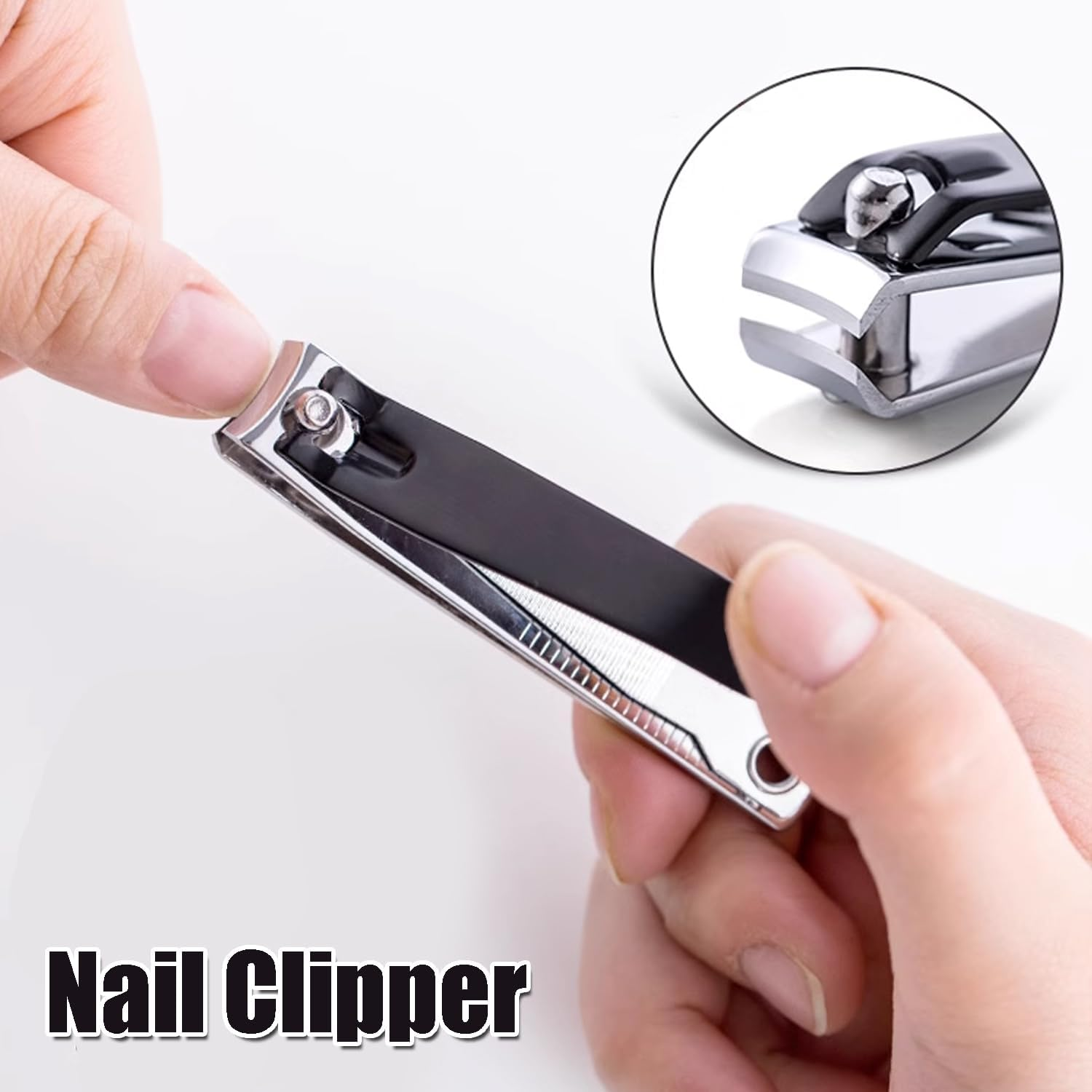 Nail Clippers Toe Finger Nail Clipper Cutter with Pick & Filer Professional image number 4