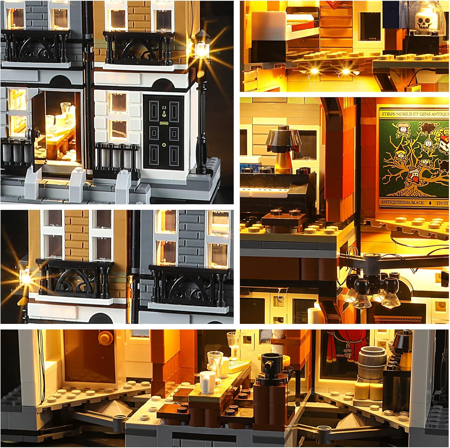 GEAMENT LED Light Kit Compatible with  Harry Potter 12 Grimmauld Place - Lighting Set for 76408 Building Model ( Set Not Included) image number 6