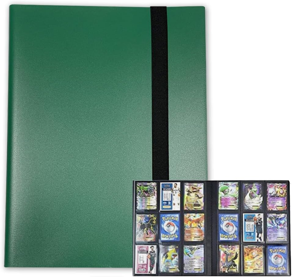 Vivva 9 Pocket Card Binder, Premium Trading Card Binder, 360/540 Double Sided Pocket PU Collection Binder, Collector Album, Card Folder for MTG, TCG, Sports Cards (360 Pockets(White))