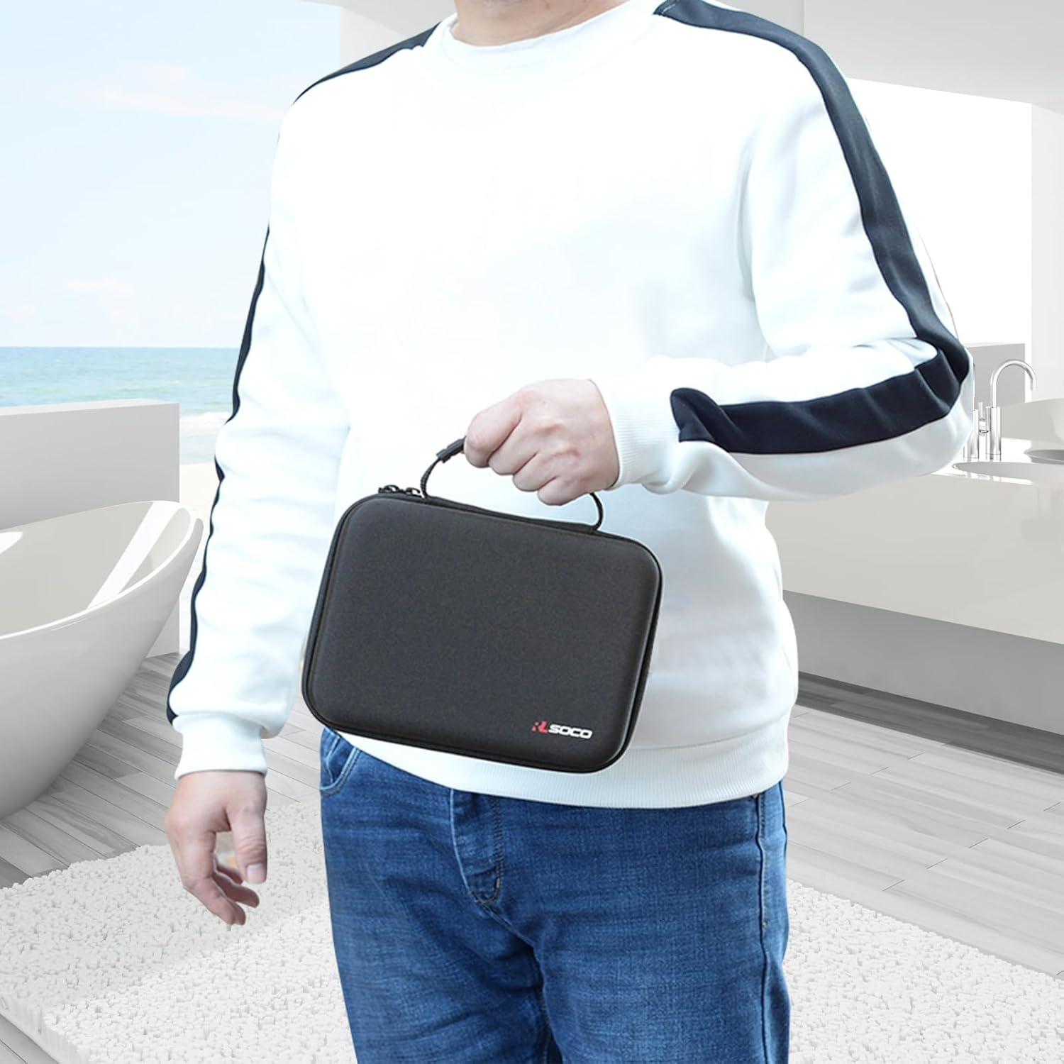 RLSOCO Hard Case for Philips Multigroom Series 7000 Face Body Trimmer - Fits for Philips MG7950/15, Mg7910/49,Mg7770/15,Mg7750/49(Case Only) image number 4